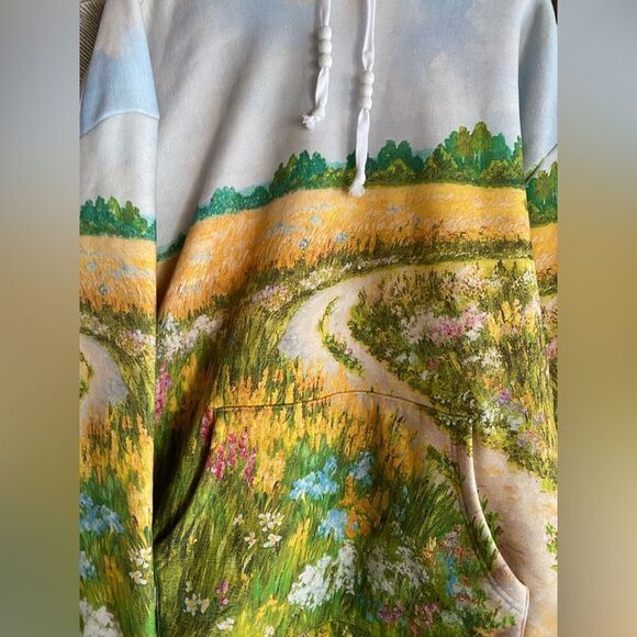 YTG Yitai Landscape Hoodie Sweatshirt Sz 2XL Floral Art Wear Nature Outdoor - Picture 13 of 13